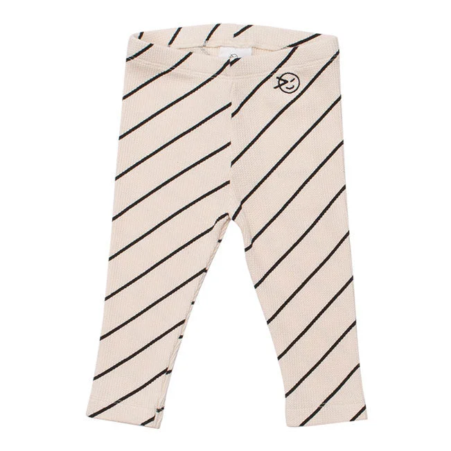 - Air box TSA certified check-inWYNKEN Baby Luna Leggings - Milk Diagonal Stripe