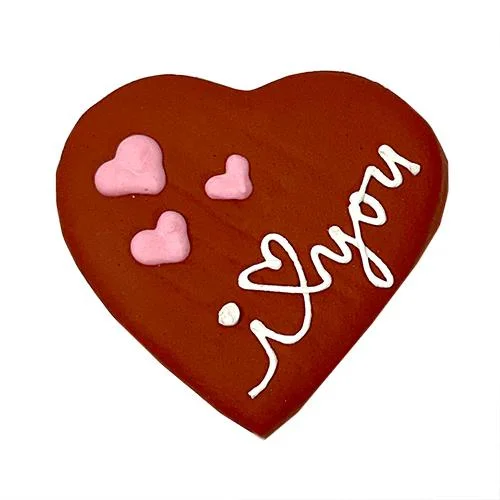 - Custom pet birthday cakeI Love You Heart Bulk Dog Treats