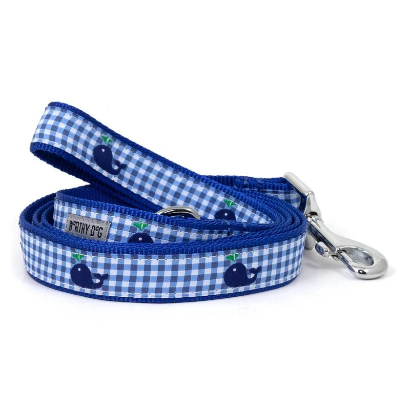  . **Cat food bowl anti-overturning**Gingham Whales Dog Lead