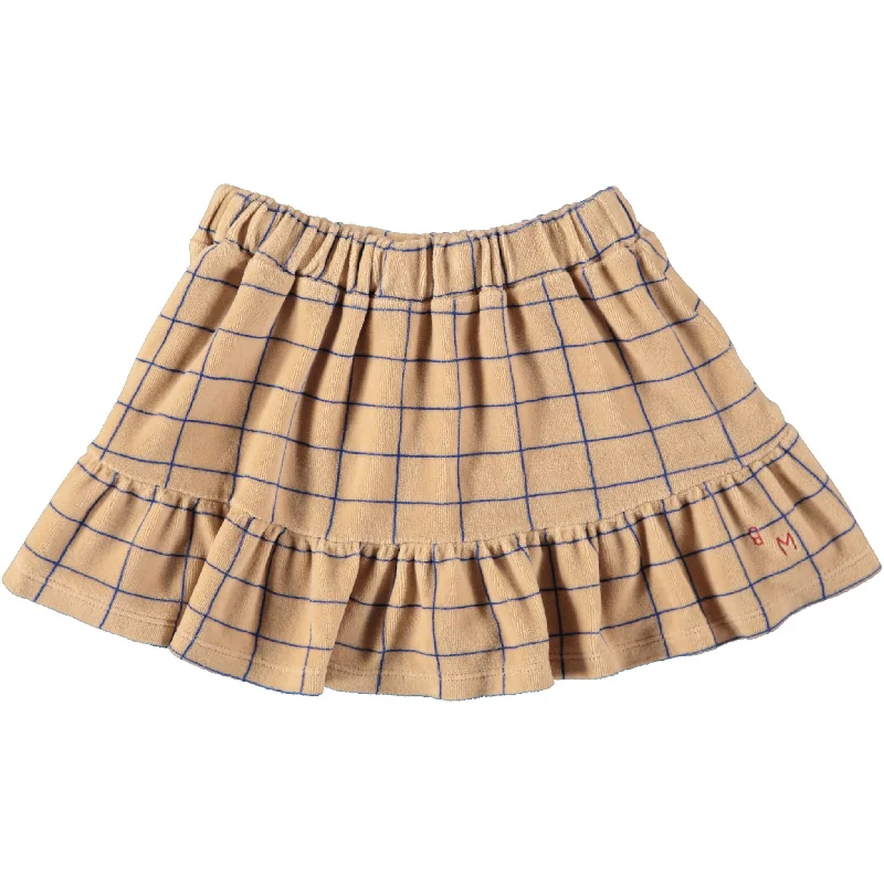 - Rabbit grass rack to prevent waste food boxBonmot Beige Frill Checks Mini Skirt