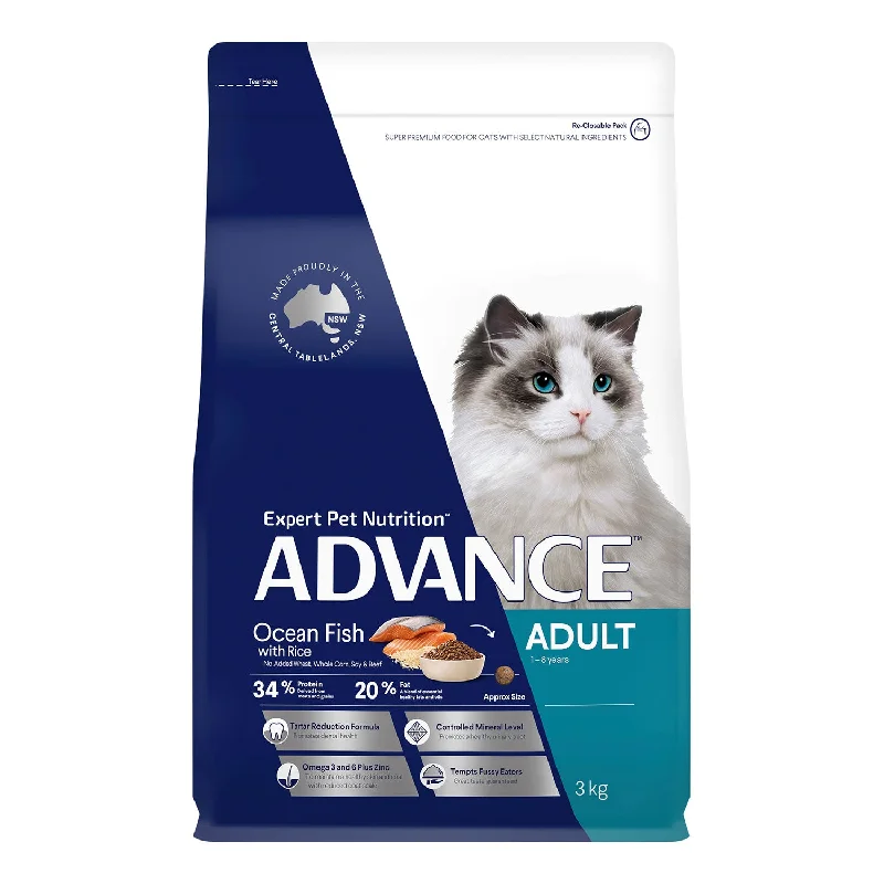    - Natural ingredient cat food  Advance Ocean Fish & Rice Adult Dry Cat Food
