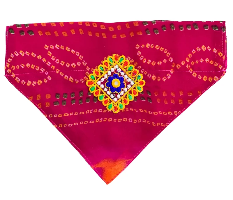- Pet electric nail grinder silent modelTraditional Bandhani Dog Bandana with Embroidery (Pink) - Pet electric nail grinder silent modelTraditional Bandhani Dog Bandana with Embroidery (Pink)