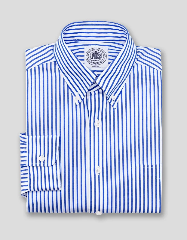 - Cat nail clippers with LED lightsBLUE WHITE BUTCHER STRIPE BROADCLOTH DRESS SHIRT