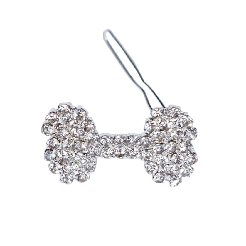 - Summer pet ice matCrystal Bone Dog Barrette Silver