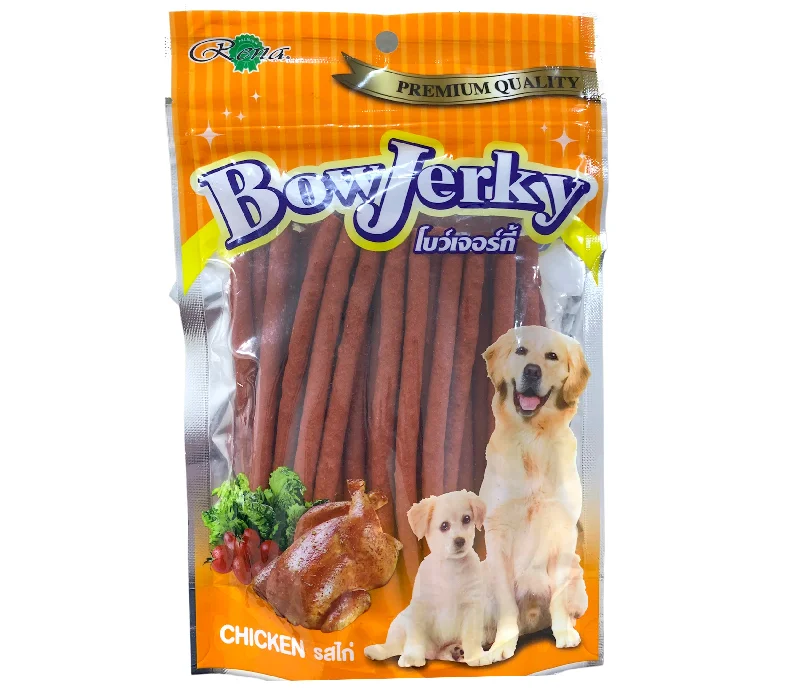 - Dog disposable foam shower gelRena Bow Jerky Chicken Sticks Dog Treats