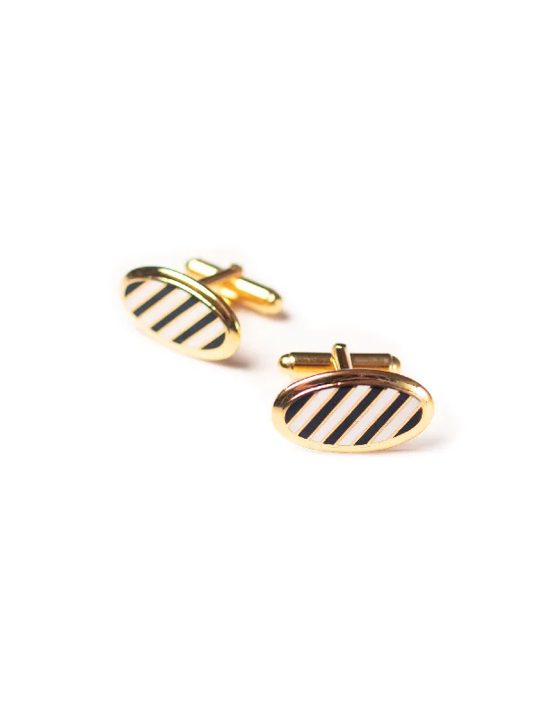 - Teething and chewing toys for puppiesOVAL INLAY CUFFLINKS - NAVY/WHITE