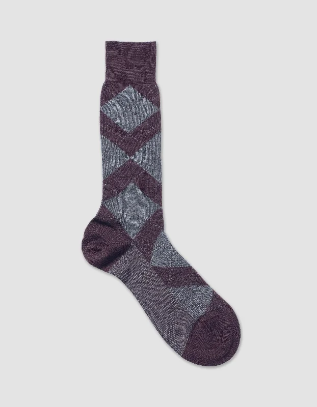 - Durable nylon dog leash wholesaleARGYLE WOOL MID CALF SOCK - BURGUNDY