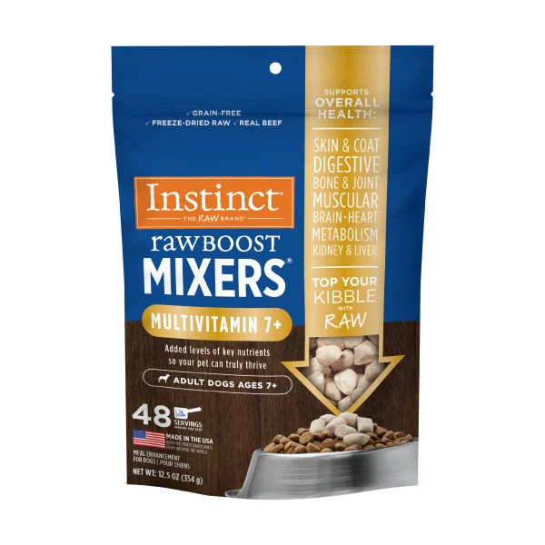 - The effect of dog food on hairInstinct Dog Food Raw Boost Mixer Multivitamin 7+