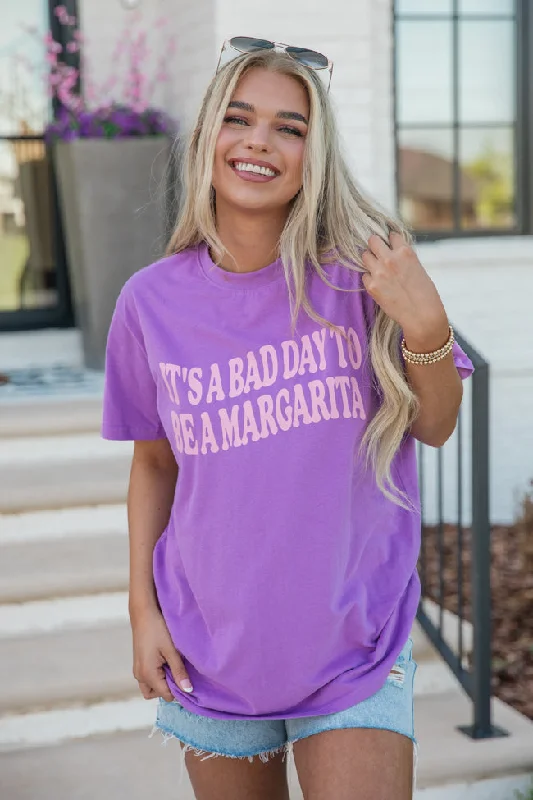 It's A Bad Day To Be A Margarita Violet Comfort Colors Graphic Tee