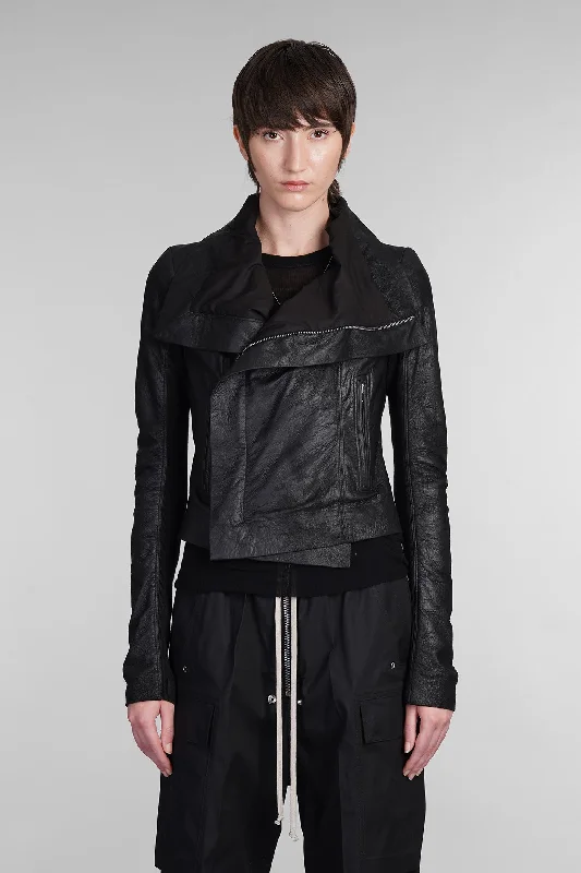 Classic biker Biker jacket in black leather